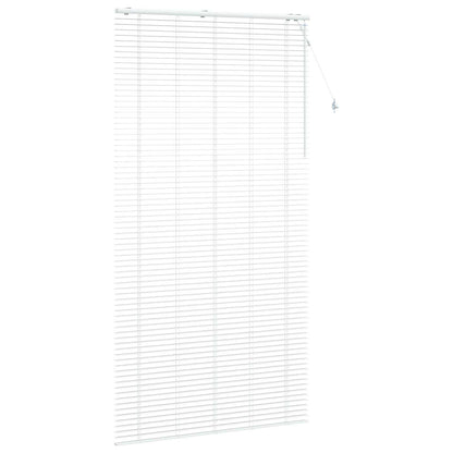 Venetian Blind White 135 x 250 cm 35 mm Solid Paulownia Wood