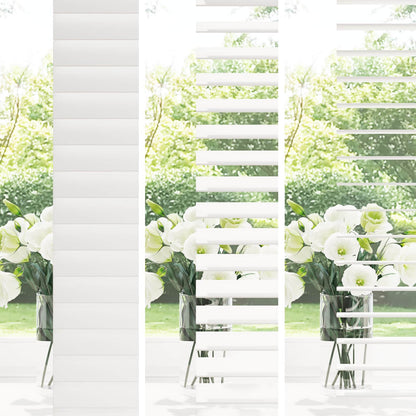 Venetian Blind White 140 x 250 cm 35 mm Solid Paulownia Wood