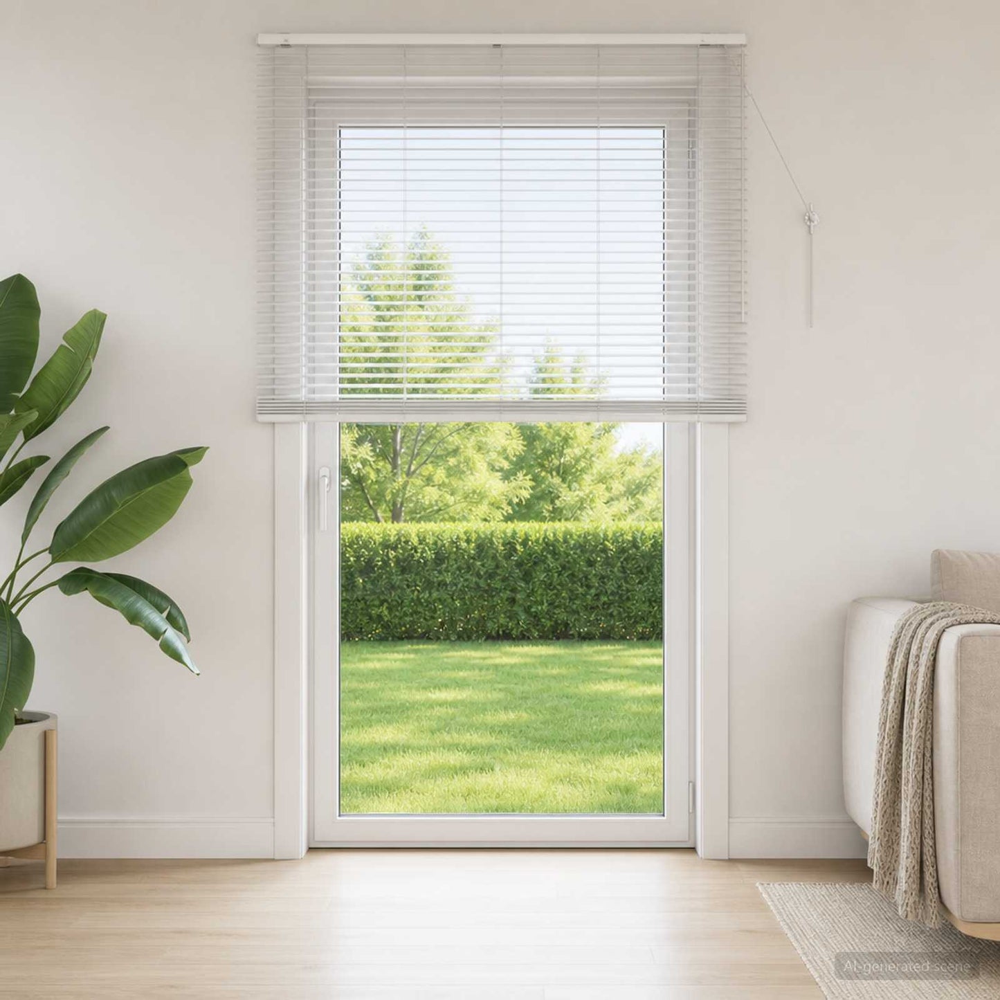 Venetian Blind White 160 x 250 cm 35 mm Solid Paulownia Wood