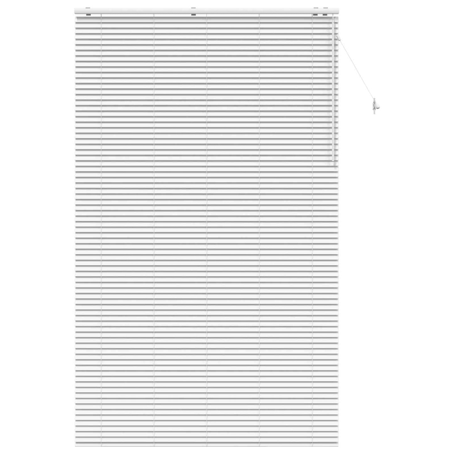 Venetian Blind White 155 x 250 cm 35 mm Solid Paulownia Wood
