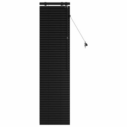 Venetian Blind Black 45 x 160 cm 35 mm Solid Paulownia Wood