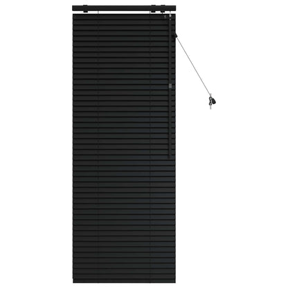 Venetian Blind Black 60 x 160 cm 35 mm Solid Paulownia Wood