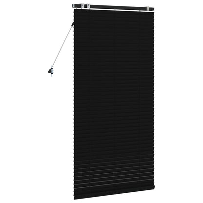 Venetian Blind Black 80 x 160 cm 35 mm Solid Paulownia Wood