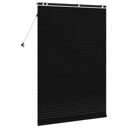 Venetian Blind Black 100 x 160 cm 35 mm Solid Paulownia Wood