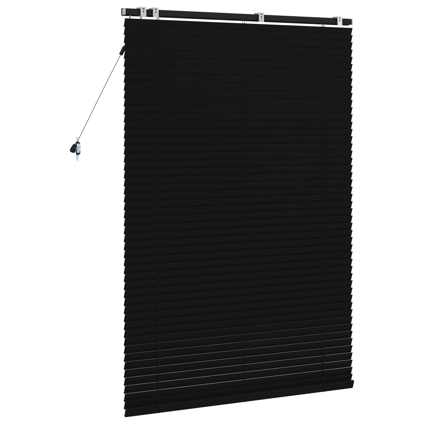Venetian Blind Black 120 x 160 cm 35 mm Solid Paulownia Wood