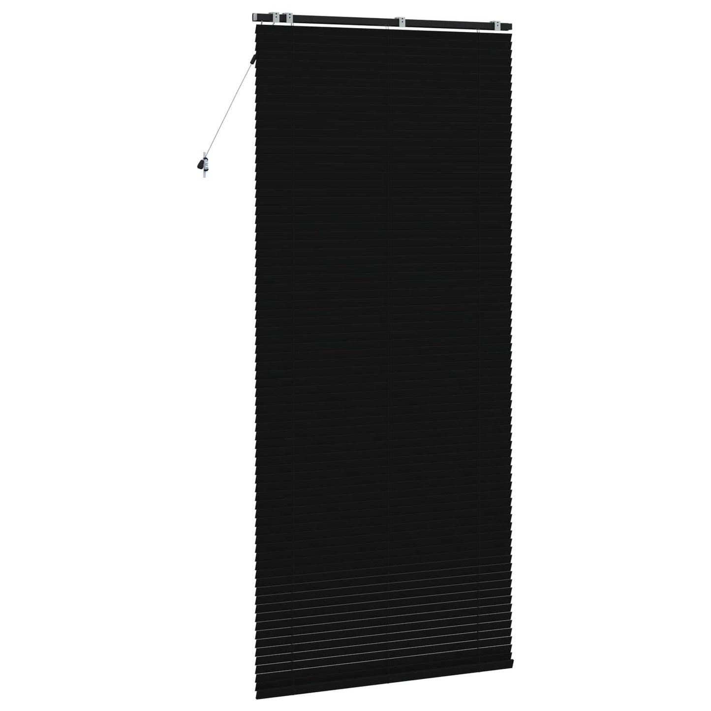 Venetian Blind Black 120 x 250 cm 35 mm Solid Paulownia Wood