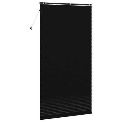 Venetian Blind Black 140 x 250 cm 35 mm Solid Paulownia Wood