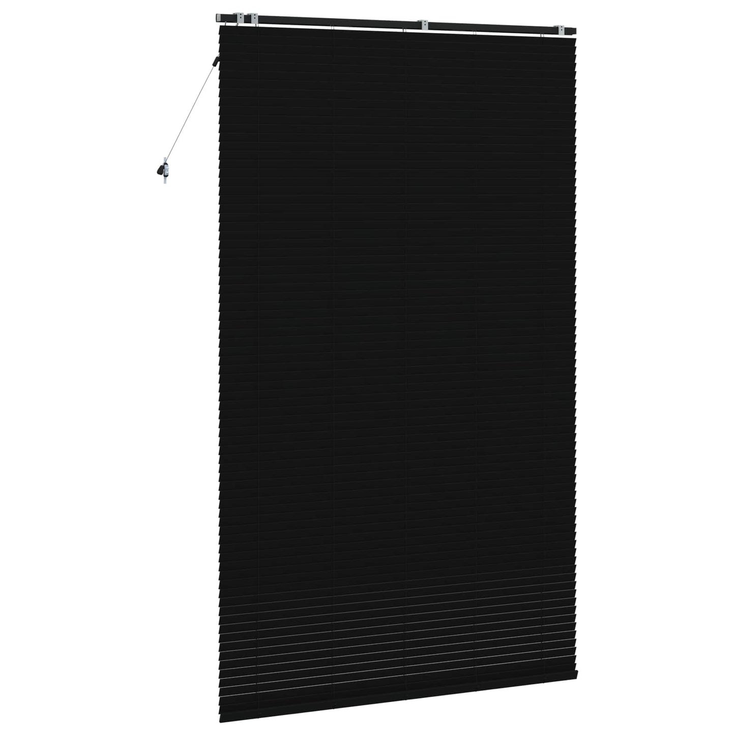 Venetian Blind Black 150 x 250 cm 35 mm Solid Paulownia Wood