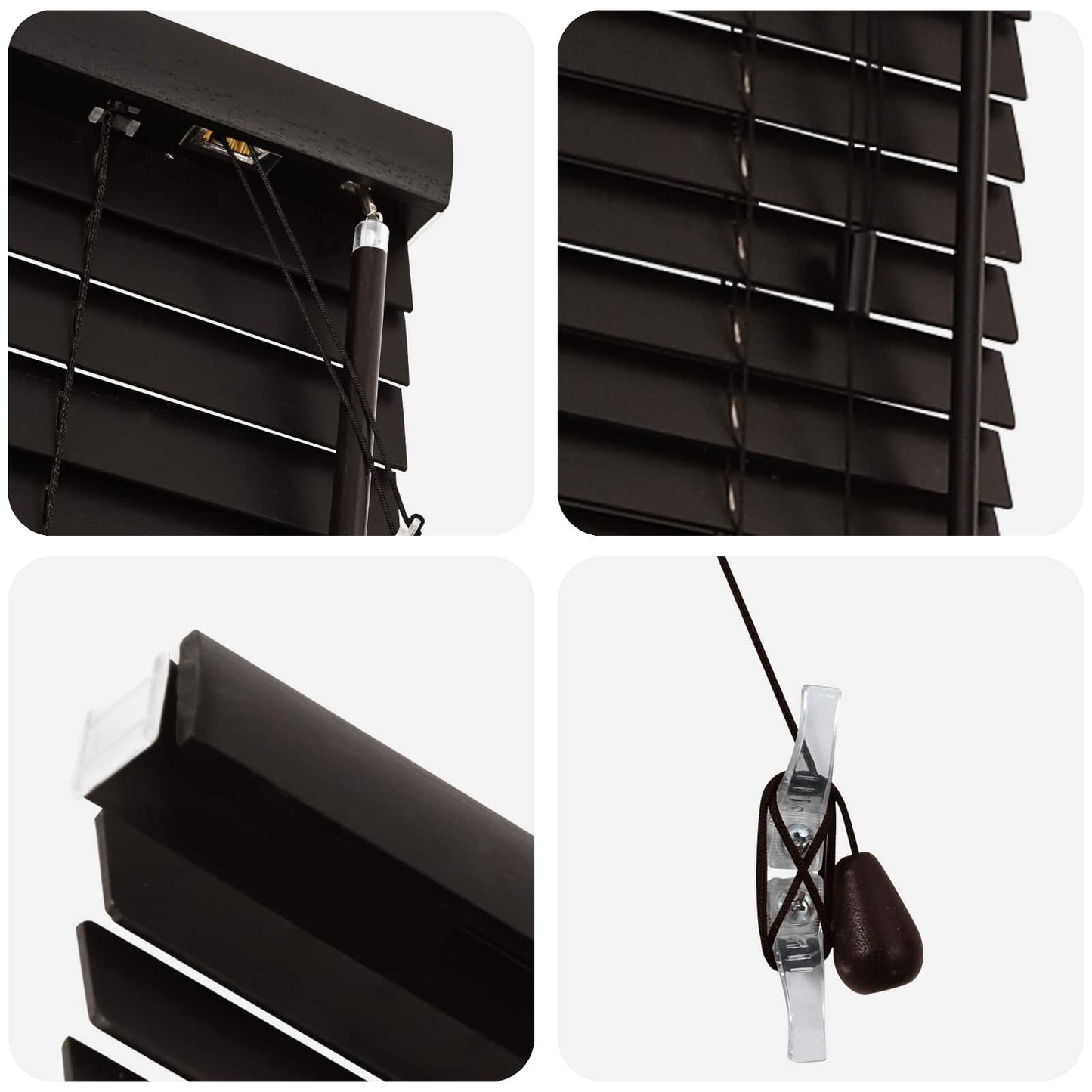 Venetian Blind Dark Brown 100 x 130 cm 35 mm