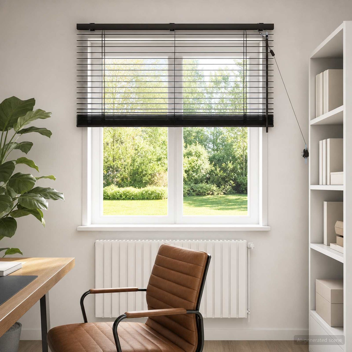Venetian Blind Dark Brown 105 x 130 cm 35 mm