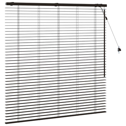 Venetian Blind Dark Brown 130 x 130 cm 35 mm