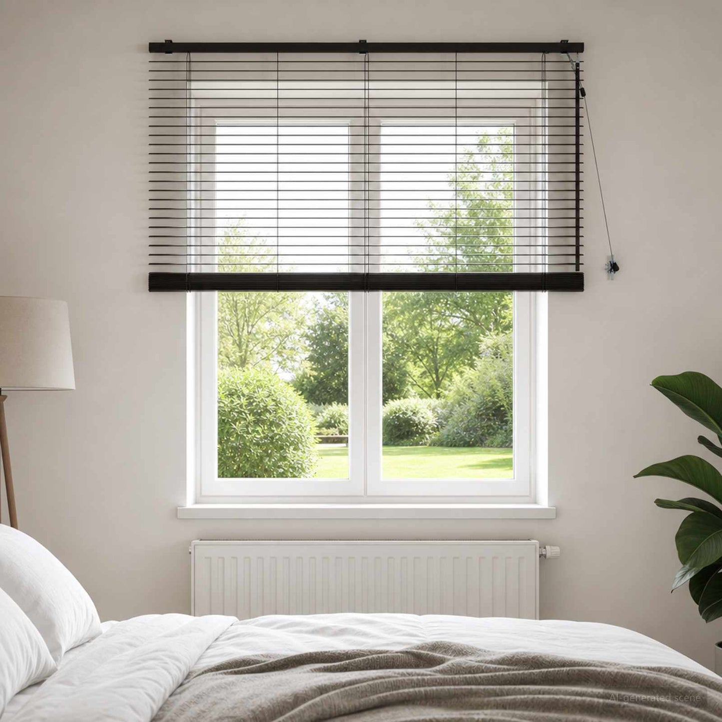 Venetian Blind Dark Brown 155 x 130 cm 35 mm
