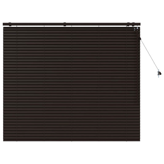 Venetian Blind Dark Brown 145 x 130 cm 35 mm