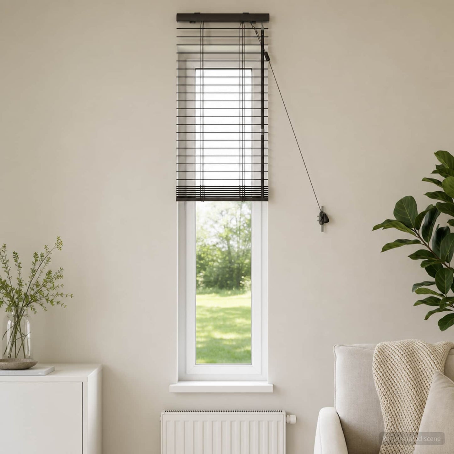 Venetian Blind Dark Brown 50 x 160 cm 35 mm