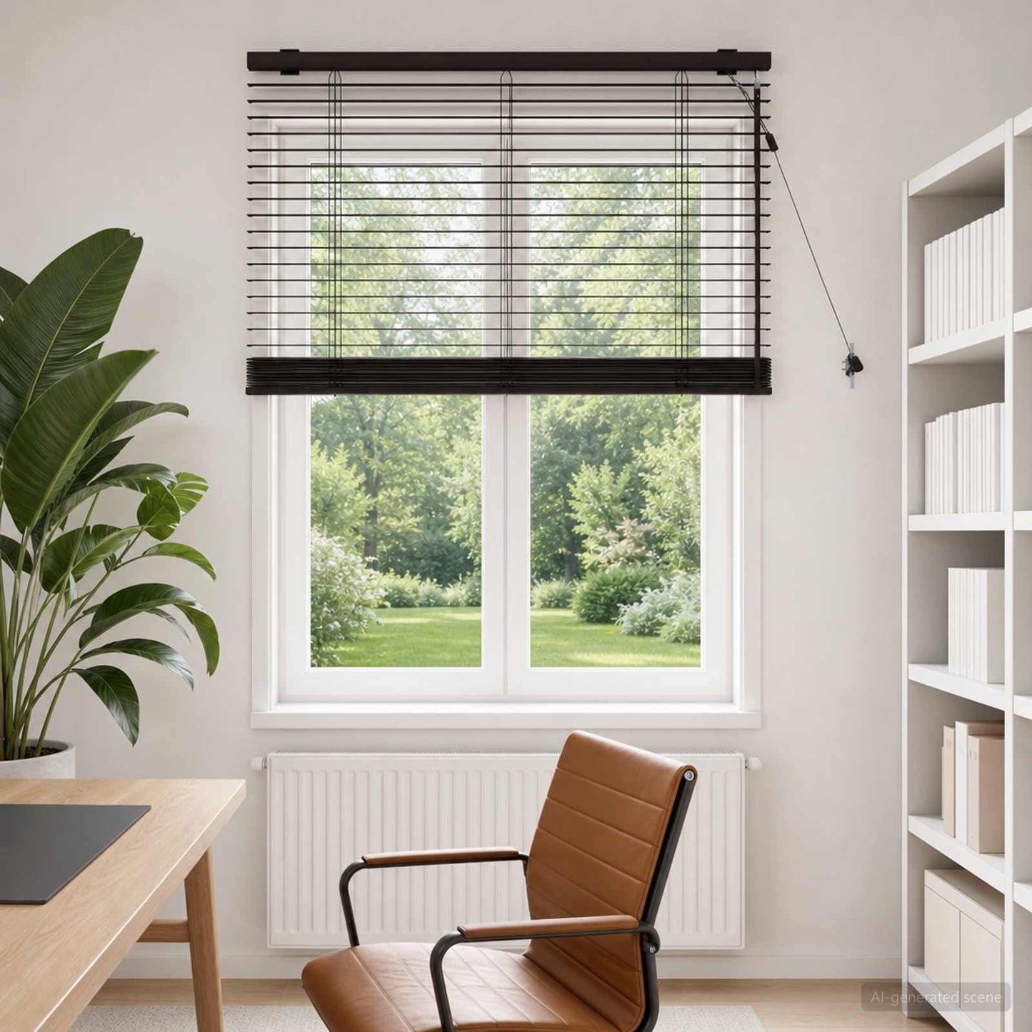 Venetian Blind Dark Brown 80 x 160 cm 35 mm