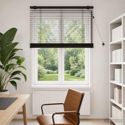 Venetian Blind Dark Brown 80 x 160 cm 35 mm