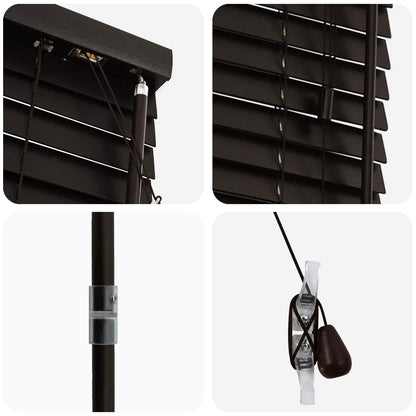 Venetian Blind Dark Brown 75 x 160 cm 35 mm