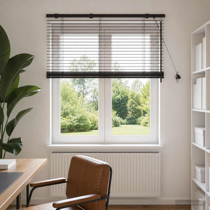 Venetian Blind Dark Brown 105 x 160 cm 35 mm