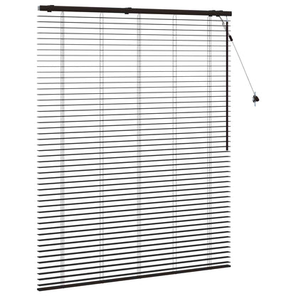 Venetian Blind Dark Brown 125 x 160 cm 35 mm