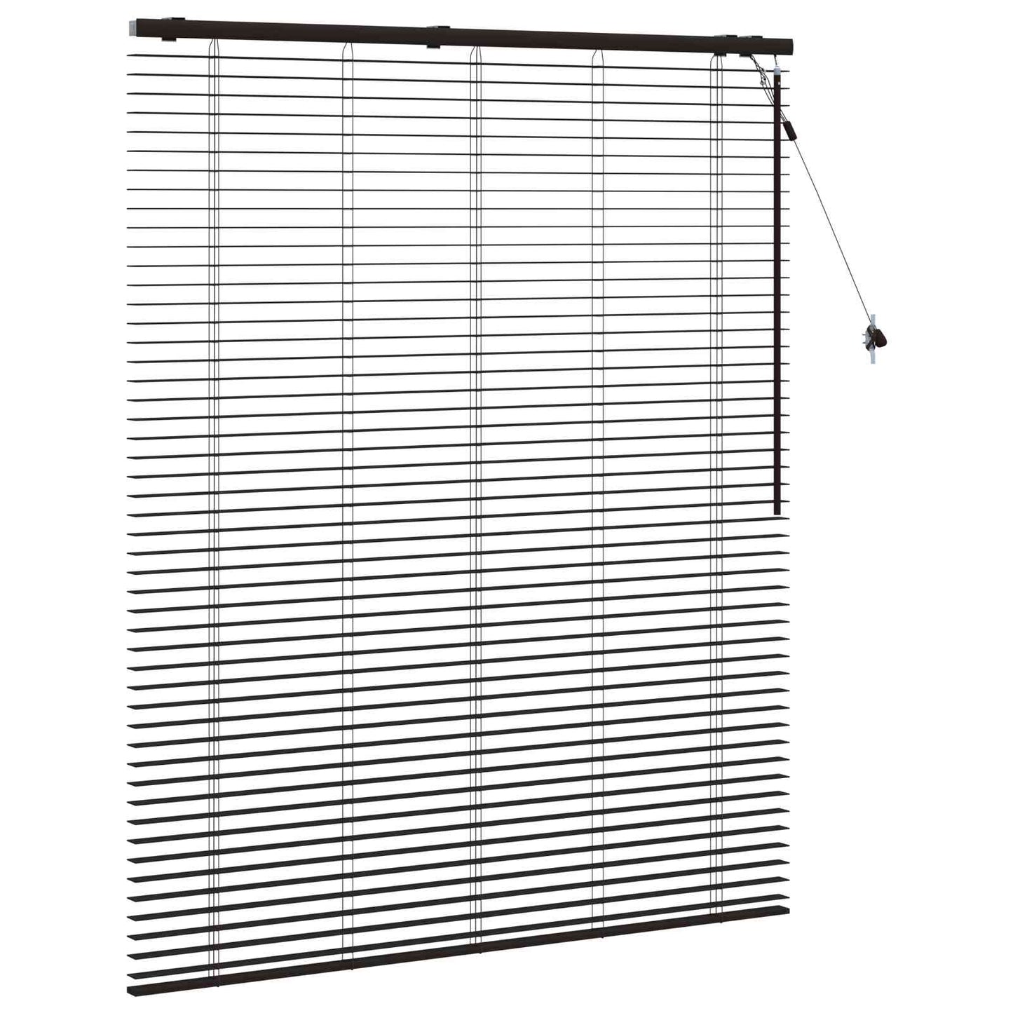 Venetian Blind Dark Brown 130 x 160 cm 35 mm