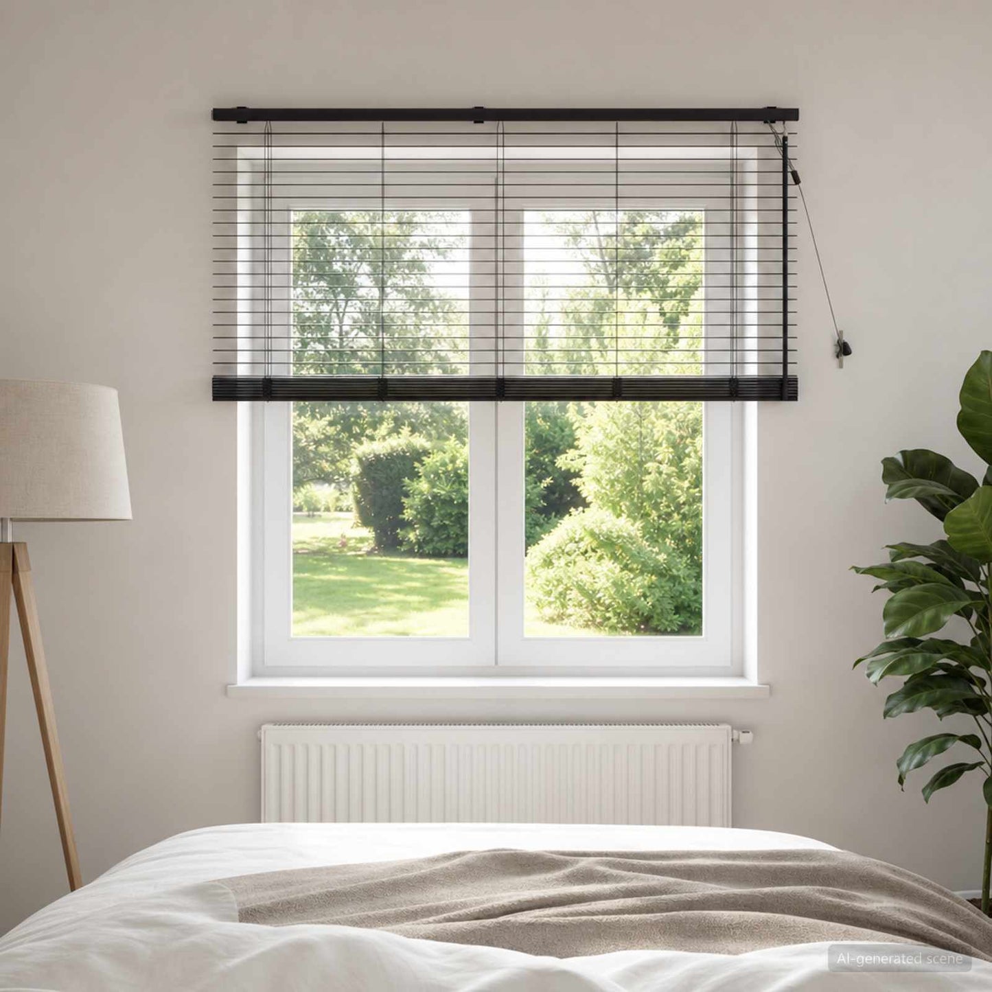 Venetian Blind Dark Brown 145 x 160 cm 35 mm