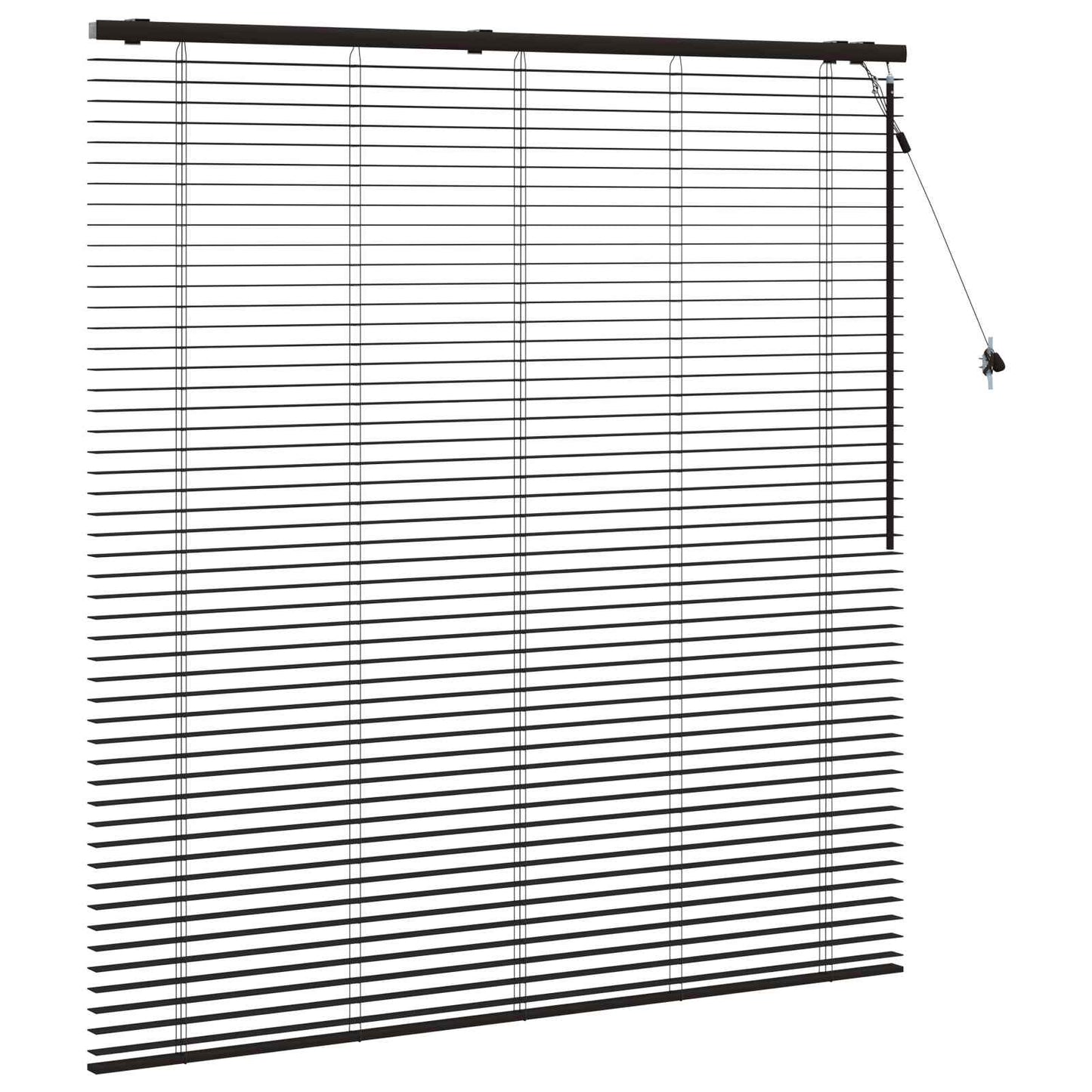Venetian Blind Dark Brown 160 x 160 cm 35 mm