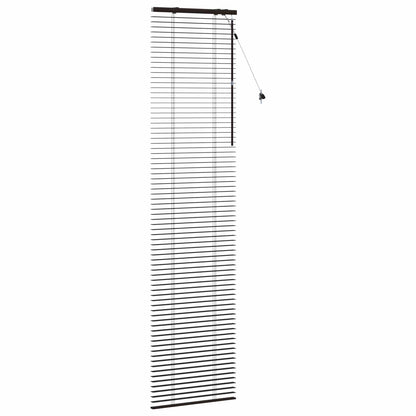 Venetian Blind Dark Brown 60 x 250 cm 35 mm