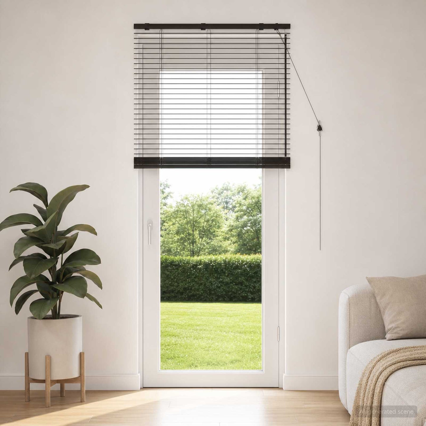 Venetian Blind Dark Brown 90 x 250 cm 35 mm