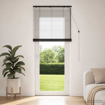 Venetian Blind Dark Brown 80 x 250 cm 35 mm
