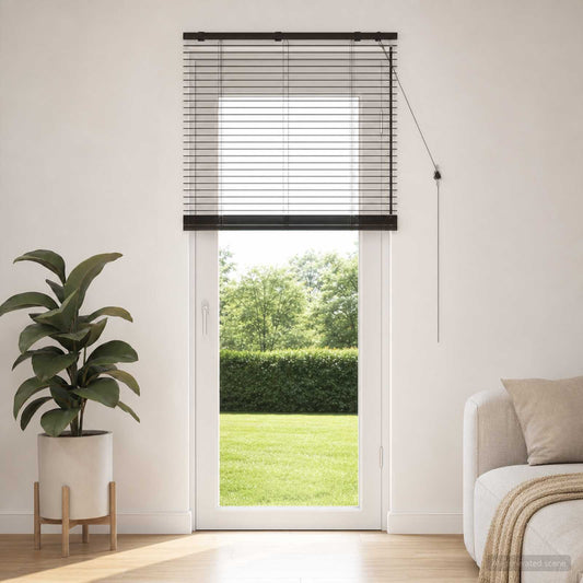 Venetian Blind Dark Brown 80 x 250 cm 35 mm