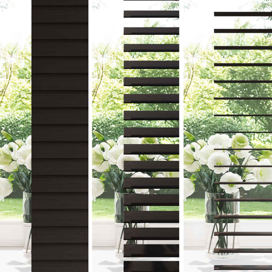 Venetian Blind Dark Brown 95 x 250 cm 35 mm