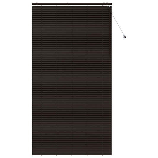 Venetian Blind Dark Brown 130 x 250 cm 35 mm