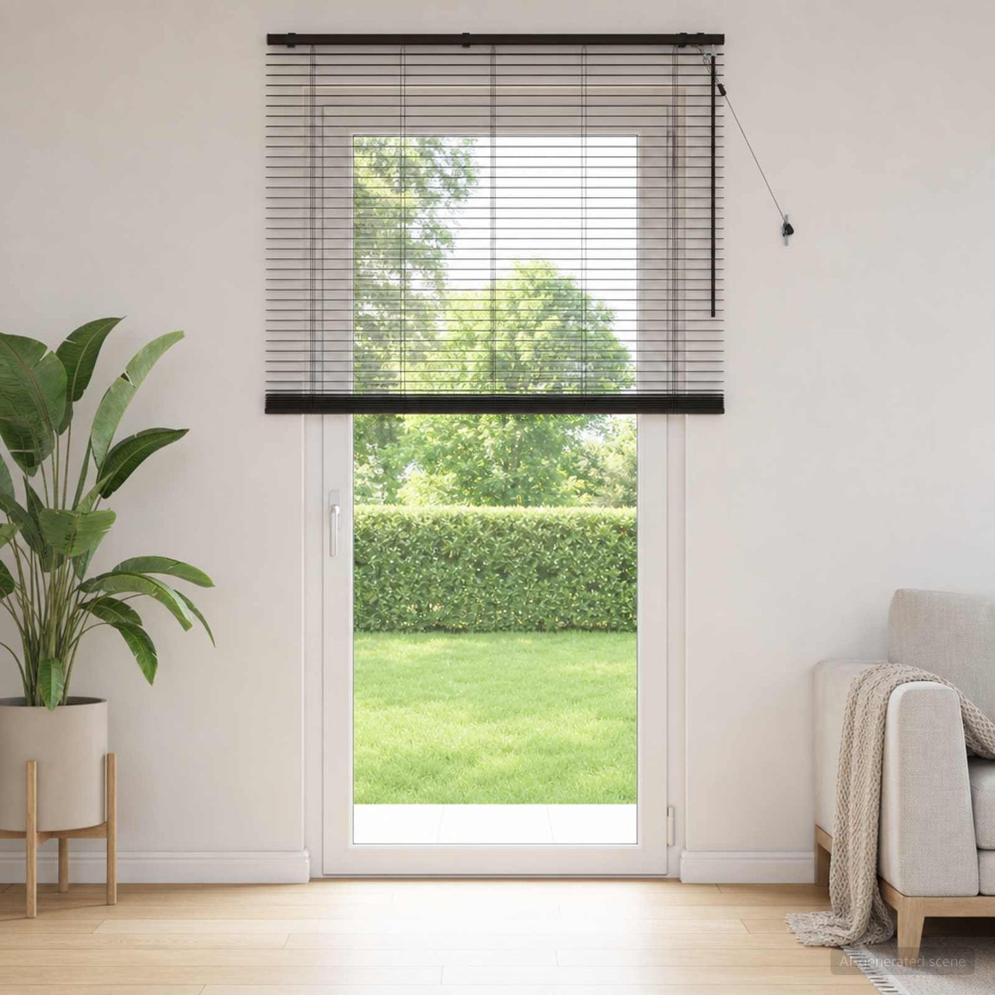 Venetian Blind Dark Brown 155 x 250 cm 35 mm