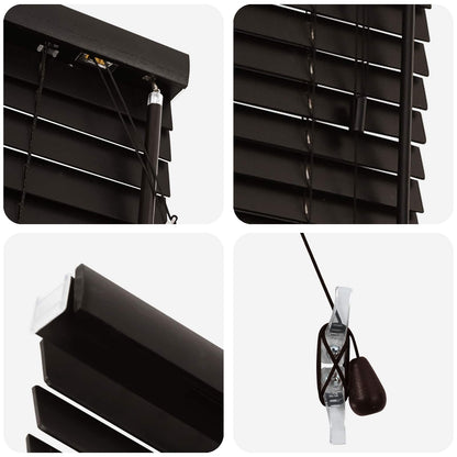 Venetian Blind Dark Brown 150 x 250 cm 35 mm