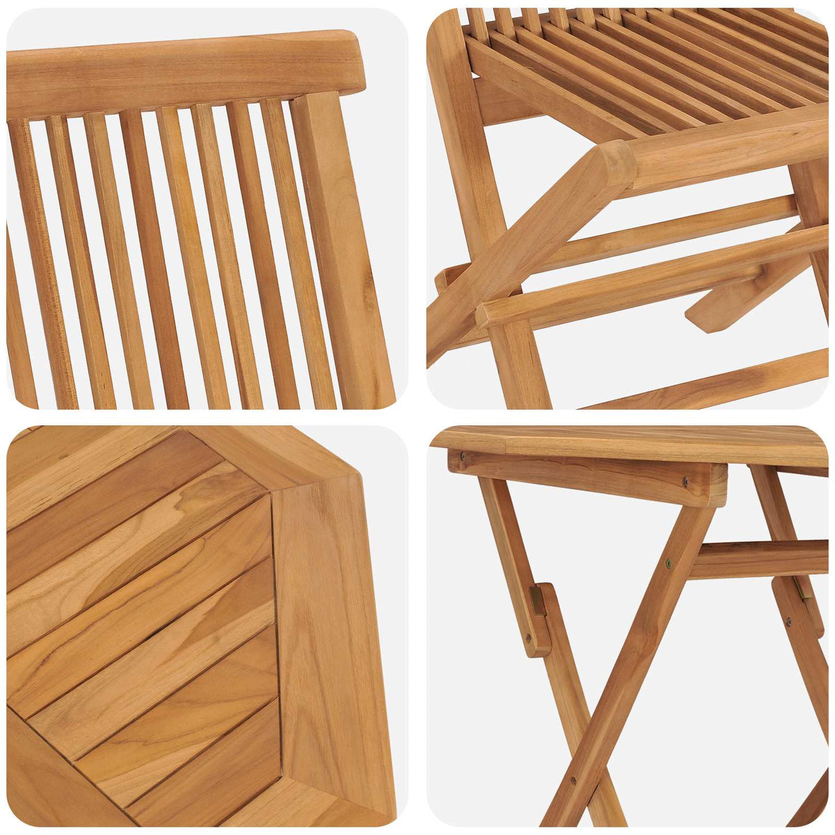 Garden Dining Set 3 pcs Brown Solid Acacia Wood