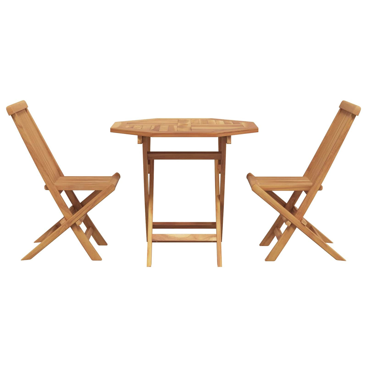 Garden Dining Set 3 pcs Brown Solid Acacia Wood