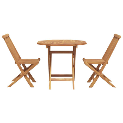 Garden Dining Set 3 pcs Brown Solid Acacia Wood