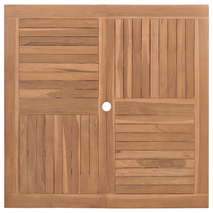 Garden Dining Set Folding Brown Soild Teak Wood