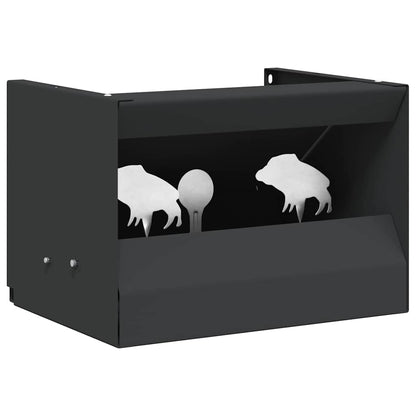 Bullet Trap Box Black 29 x 22 x 20 cm Steel
