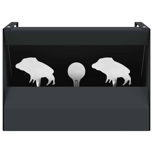 Bullet Trap Box Black 29 x 22 x 20 cm Steel