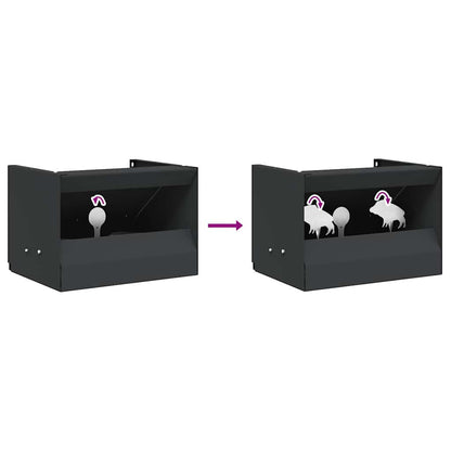 Bullet Trap Box Black 29 x 22 x 20 cm Steel