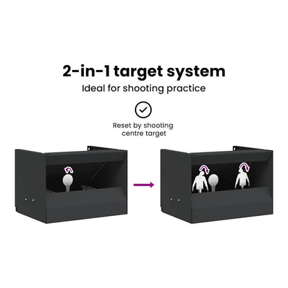 Bullet Trap Box Black 29 x 22 x 20 cm Steel