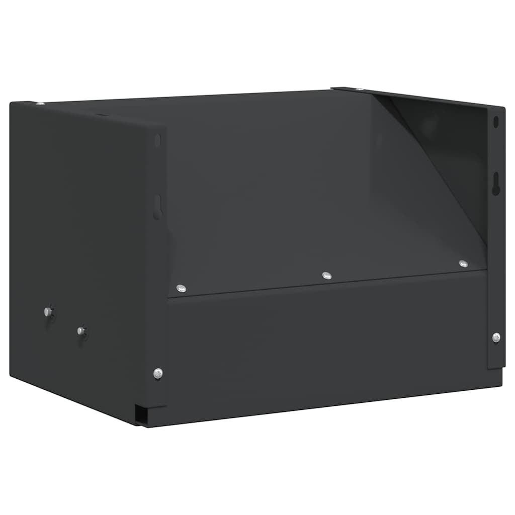 Bullet Trap Box Black 29 x 22 x 20 cm Steel