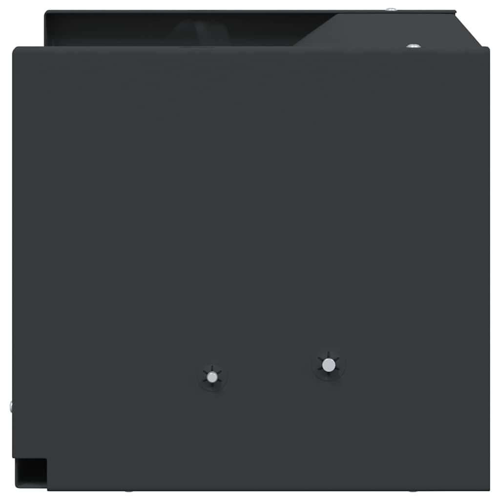 Bullet Trap Box Black 29 x 22 x 20 cm Steel