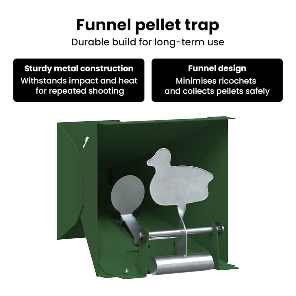 Pellet Trap Green 14 x 14 x 19 cm Steel