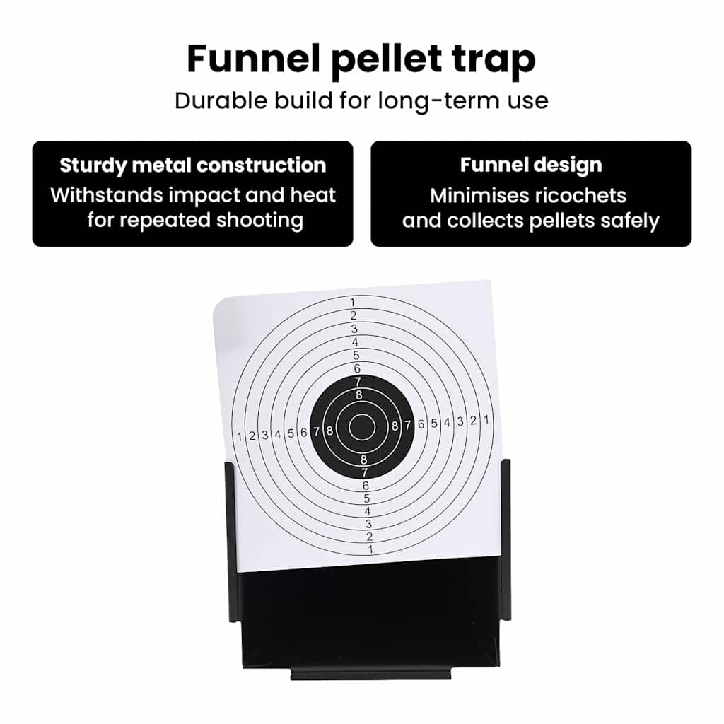 Pellet Trap Black 17.5 x 17.5 x 17 cm Steel