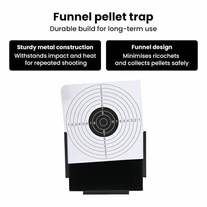 Pellet Trap Black 17.5 x 17.5 x 17 cm Steel