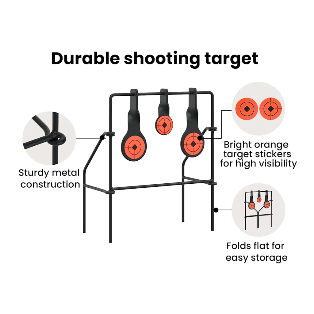 Resetting Target Black 26 x 13 x 31 cm Steel