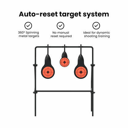 Resetting Target Black 26 x 13 x 31 cm Steel