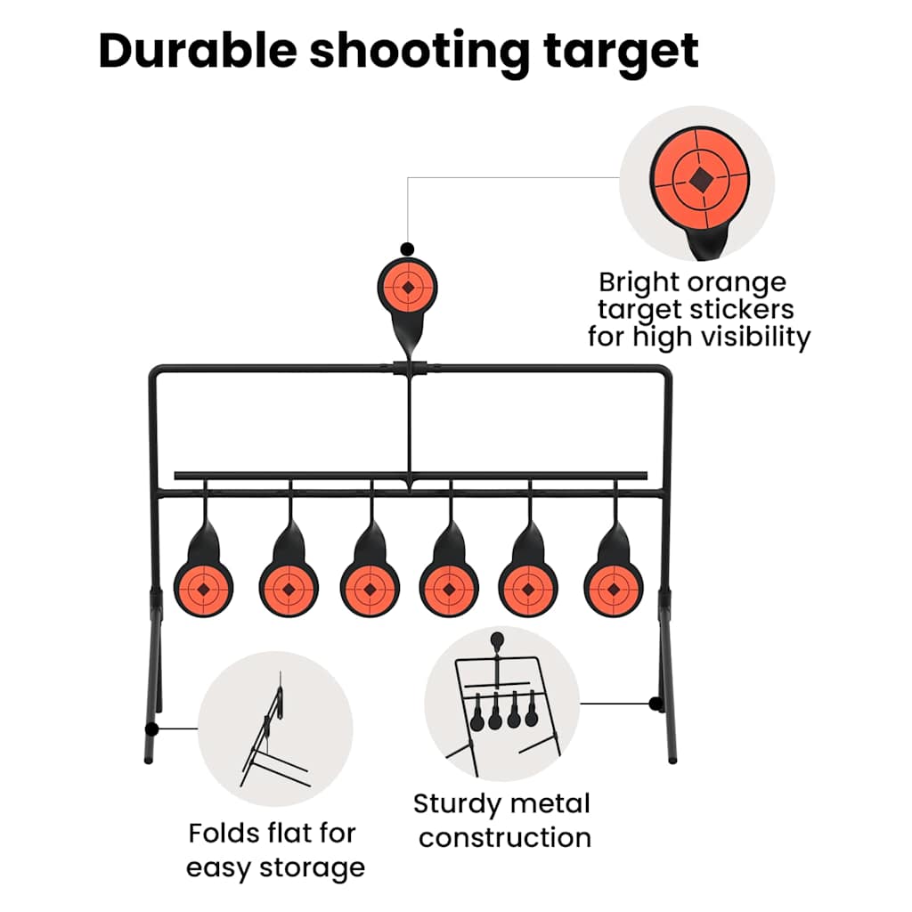 Resetting Target Black 40 x 34 x 53 cm Steel